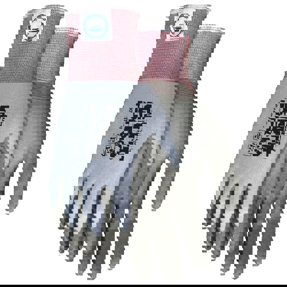 Cut, Puncture & Abrasive-Resistant Gloves: Size 2XL, ANSI Cut A2, ANSI Puncture 2, Polyurethane, Dyneema